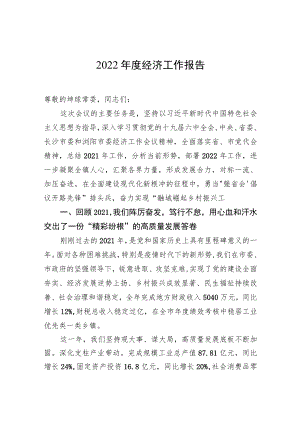 XX市2022经济工作报告1.docx
