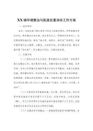 XX镇环境整治与医废处置消杀工作方案.docx