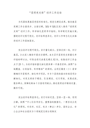 “星级党支部”创评工作总结.docx