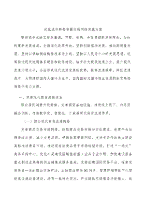 优化城市群都市圈交通网络实施方案.docx