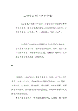 从元宇宙到“络元宇宙”.docx