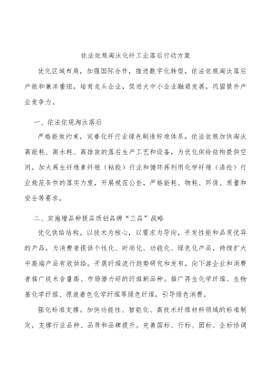 依法依规淘汰化纤工业落后行动方案.docx