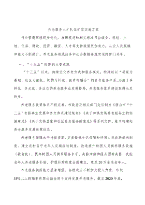 养老服务人才队伍扩容实施方案.docx