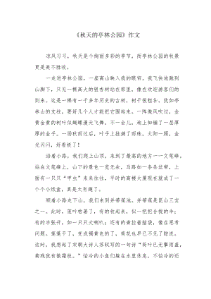 《天的亭林公园》作文.docx