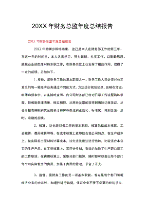 财务总监总结报告.docx