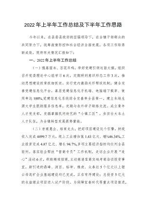 2022上半工作总结及下半工作思路.docx