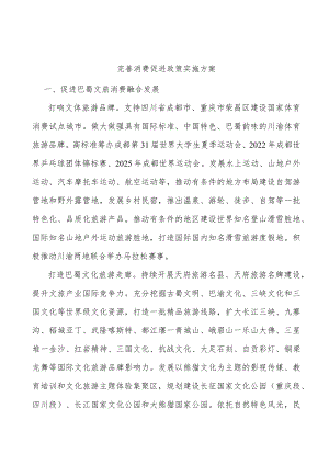 完善消费促进政策实施方案.docx