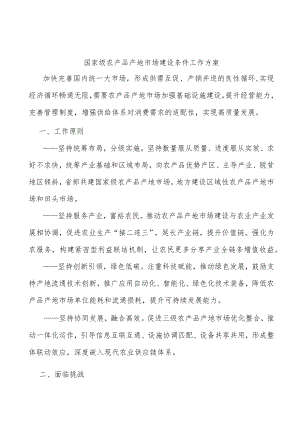 国家级农产品产地市场建设条件工作方案.docx