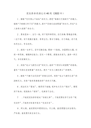 (40例)党性修养类排比句（2022）.docx