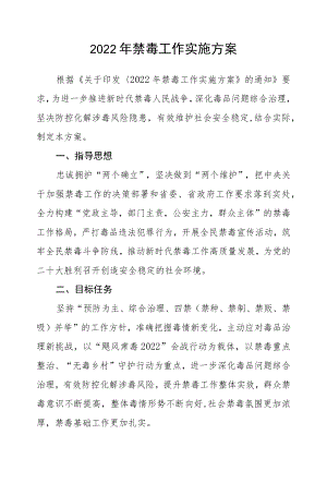 2022禁毒工作实施方案.docx