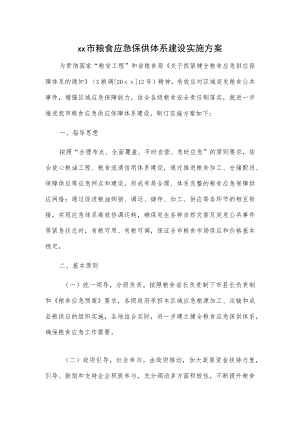 xx市粮食应急保供体系建设实施方案.docx