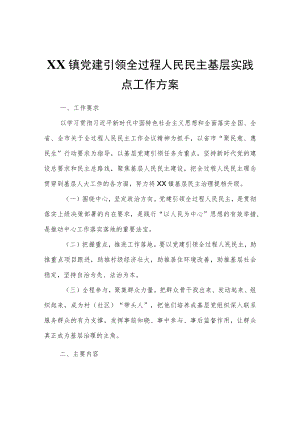 XX镇党建引领全过程人民民主基层实践点工作方案.docx