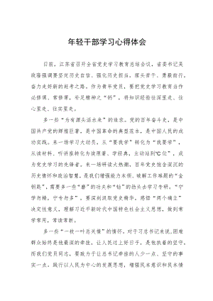 2022轻干部理论学习心得体会五篇模板.docx