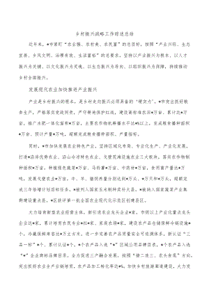 乡村振兴战略工作综述总结.docx