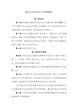 2022《公司安全生产管理规定》.docx