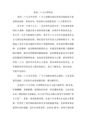 喜迎二十大心得体会一.docx