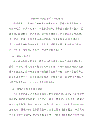 创新冷链物流监管手段行动计划.docx