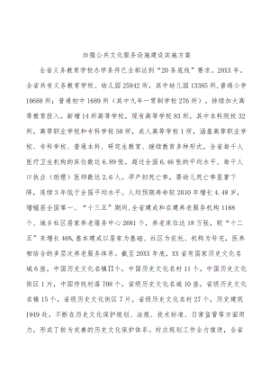 加强公共文化服务设施建设实施方案.docx