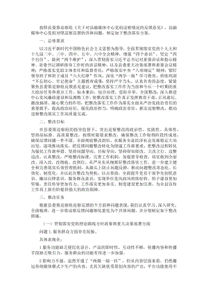 县融媒体中心党组关于县委巡察反馈意见的整改落实方案.docx