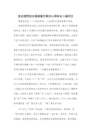 坚定理想信念增强看齐意识心得体会3篇范文.docx