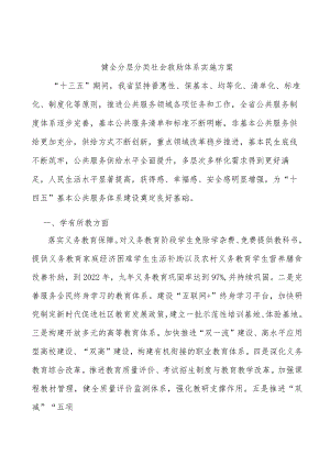 健全分层分类社会救助体系实施方案.docx
