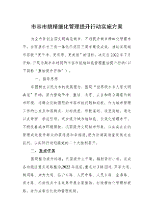 市容市貌精细化管理提升行动实施方案.docx