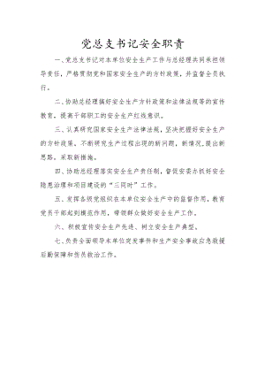 党总支书记安全职责.docx