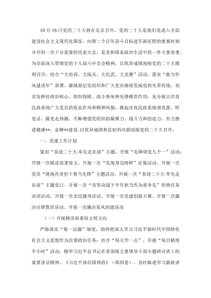 市民政局2022年第四季度党建工作筹划汇报.docx