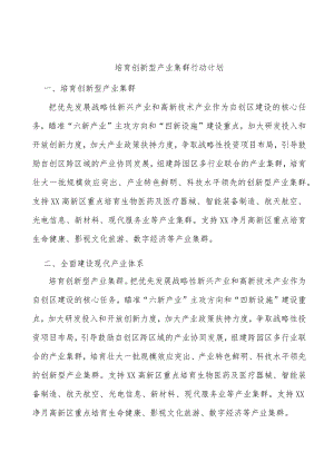 培育创新型产业集群行动计划.docx