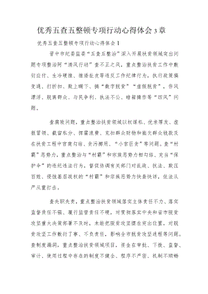 优秀五查五整顿专项行动心得体会3章.docx