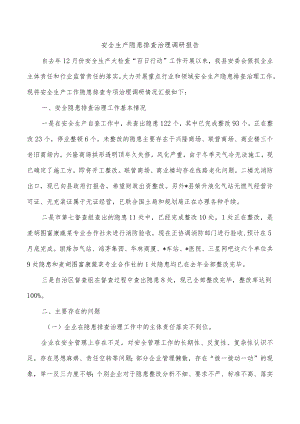 安全生产隐患排查治理调研报告.docx