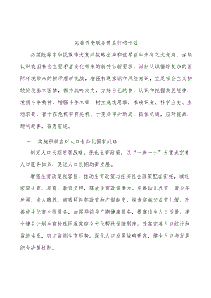 完善养老服务体系行动计划.docx