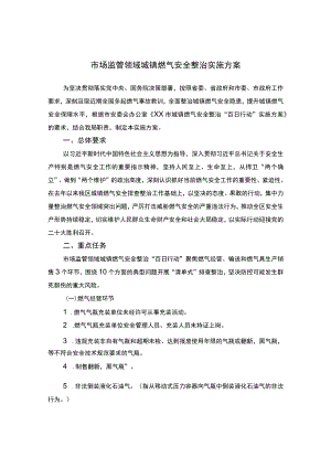 市场监管领域城镇燃气安全整治实施方案.docx