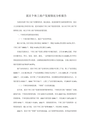某区个体工商户发展情况分析报告.docx