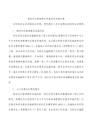 推动社区基础服务设施达标实施方案.docx