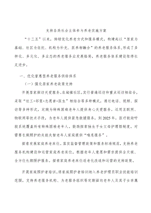 支持各类社会主体参与养老实施方案.docx