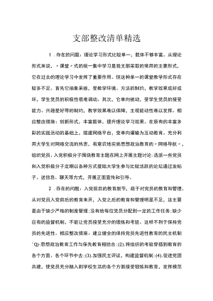 支部整改清单精选.docx