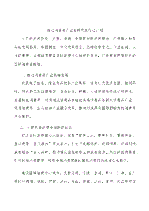推动消费品产业集群发展行动计划.docx
