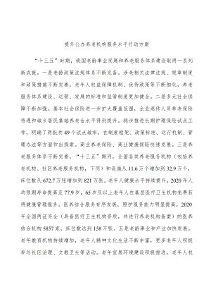 提升公办养老机构服务水平行动方案.docx