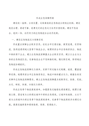 形成应急保障预案.docx