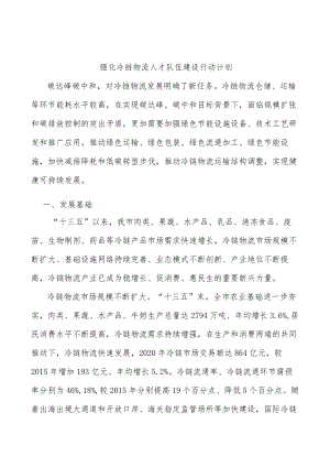 强化冷链物流人才队伍建设行动计划.docx