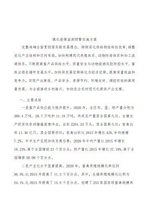 强化疫情监测预警实施方案.docx