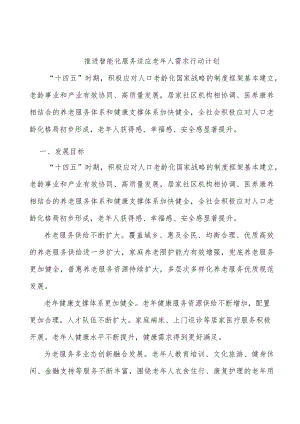 推进智能化服务适应老人需求行动计划.docx