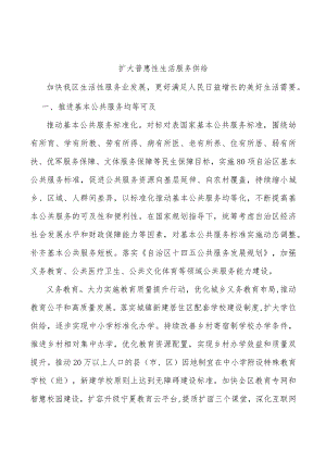 扩大普惠性生活服务供给.docx