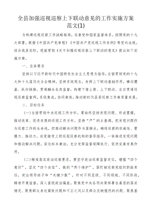 某县开展巡察巡视工作实施方案范文（3篇）.docx
