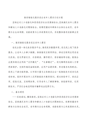推进智能化服务适应老人需求行动方案.docx