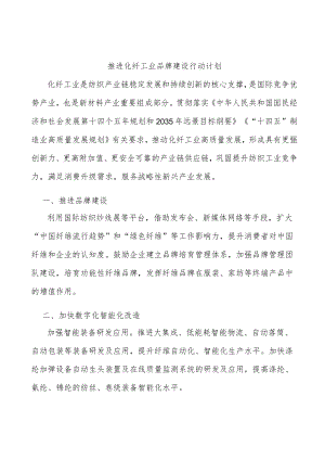 推进化纤工业品牌建设行动计划.docx