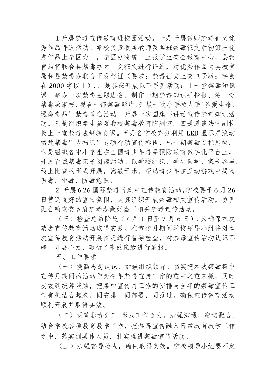 校园禁毒宣传月活动实施方案.docx_第2页