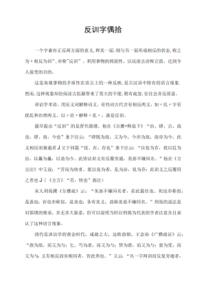 反训字偶拾.docx