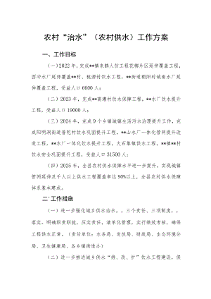 农村“治水”（农村供水）工作方案.docx